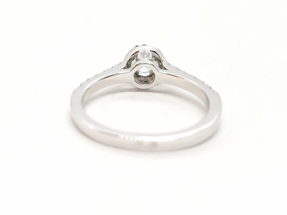 Bague Solitaire Or blanc Diamant - Castafiore
