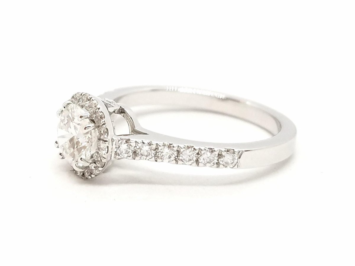 Bague Solitaire Or blanc Diamant - Castafiore