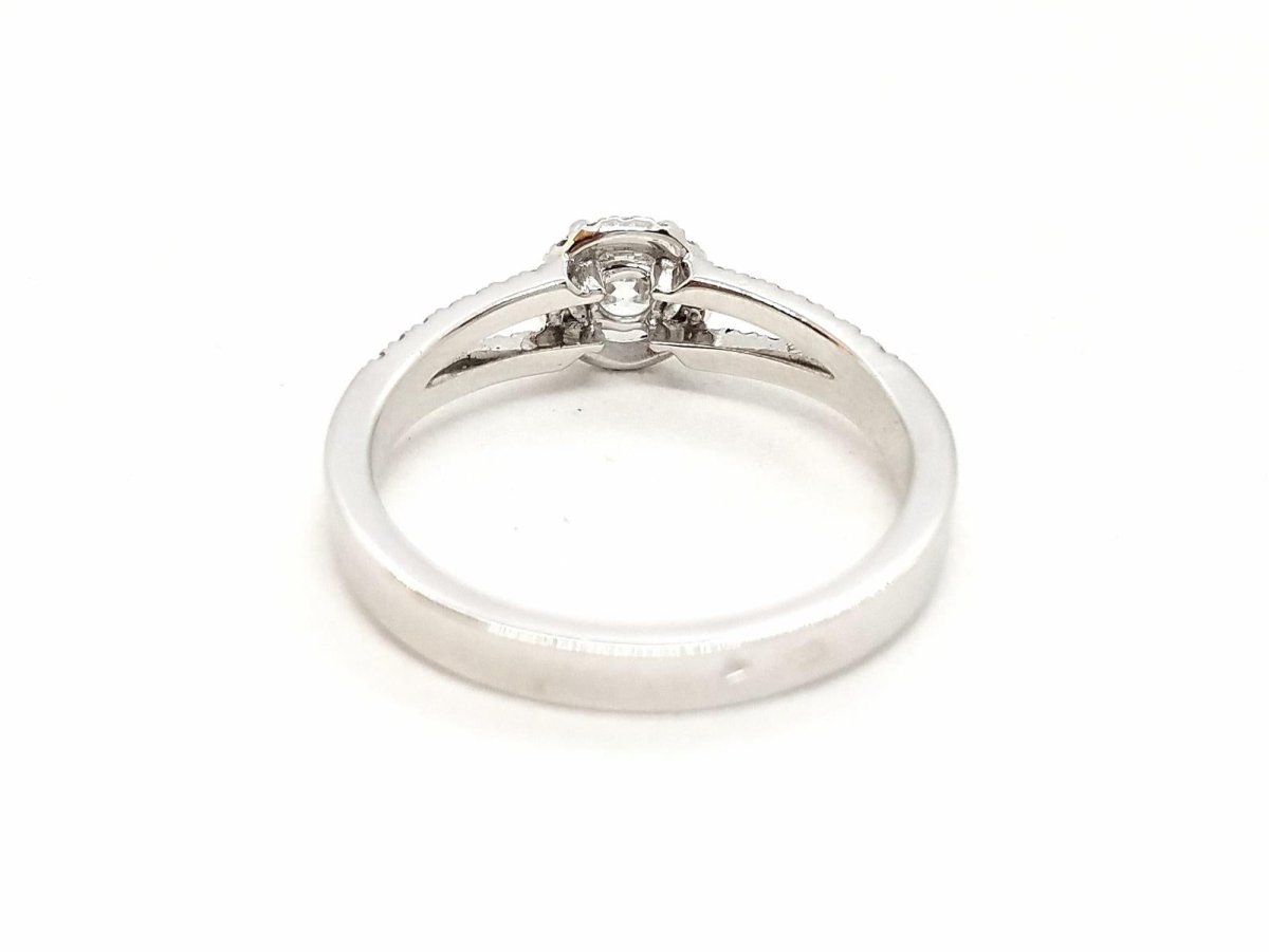 Bague Solitaire Or blanc Diamant - Castafiore