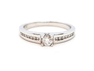 Bague Solitaire Or blanc Diamant - Castafiore