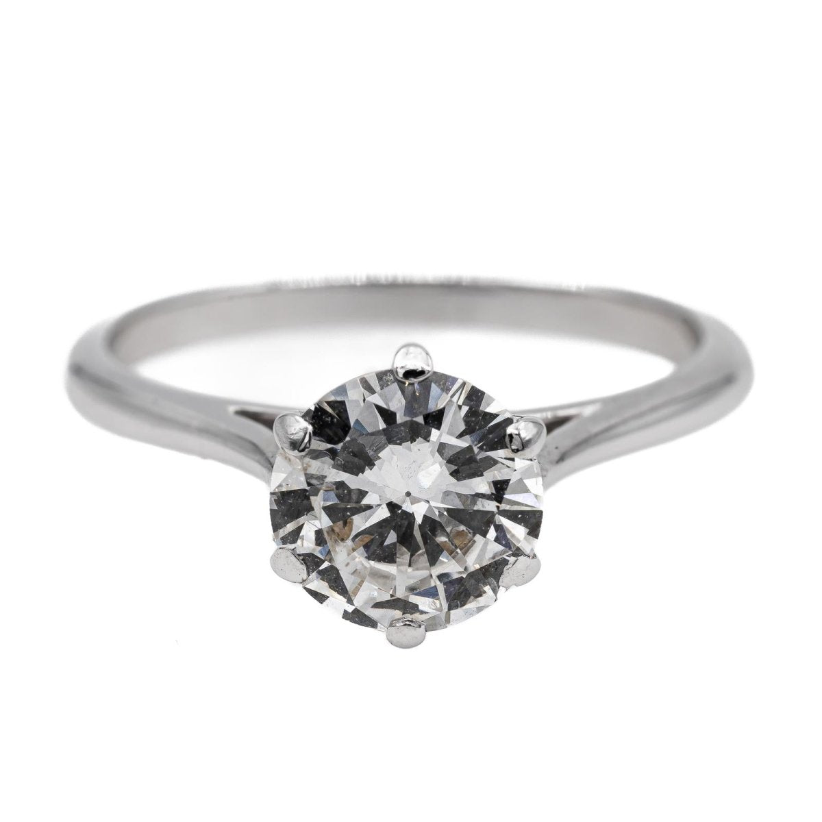 Bague Solitaire Or blanc Diamant - Castafiore