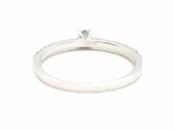 Bague Solitaire Or blanc Diamant - Castafiore