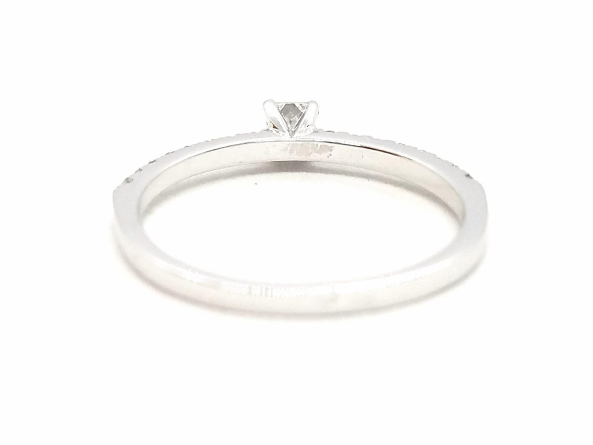 Bague Solitaire Or blanc Diamant - Castafiore