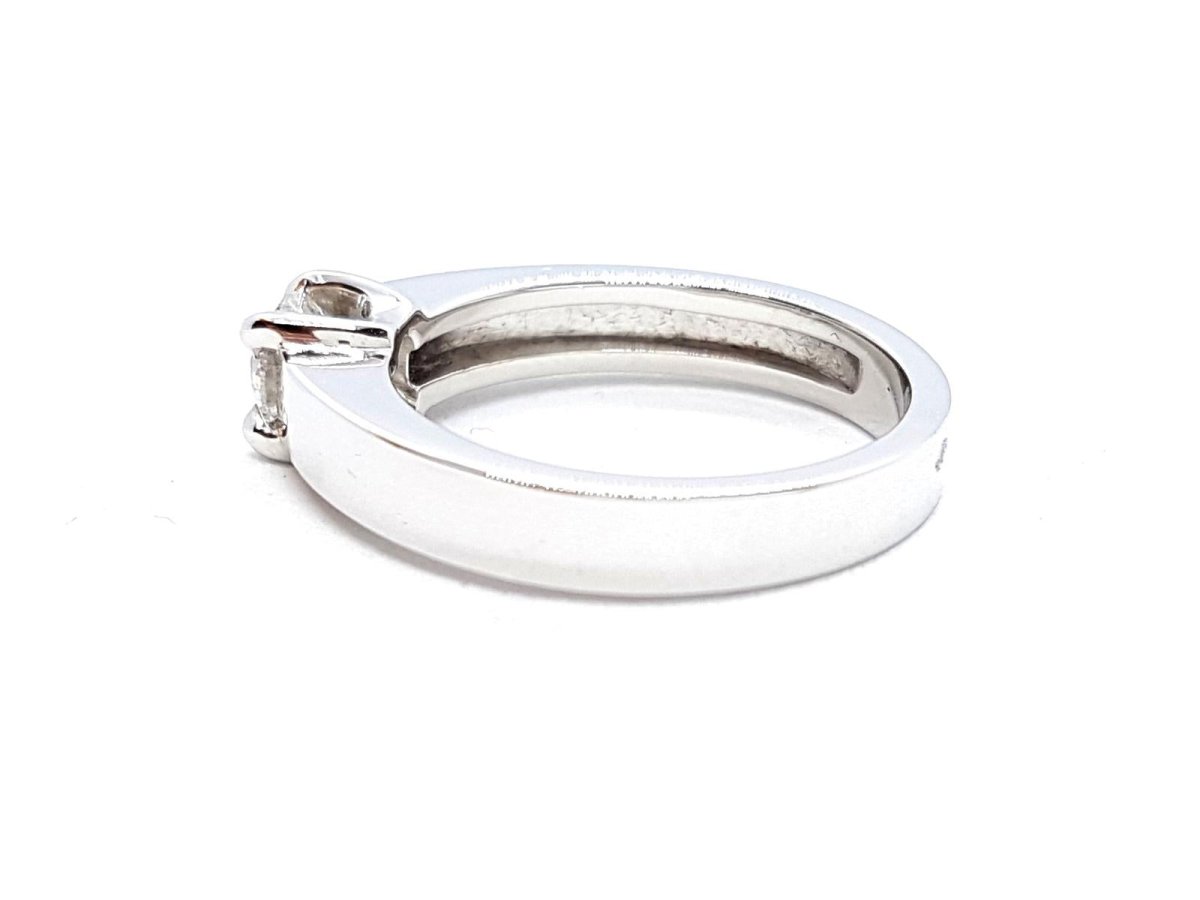 Bague Solitaire Or blanc Diamant - Castafiore