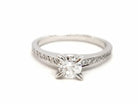 Bague Solitaire Or blanc Diamant - Castafiore