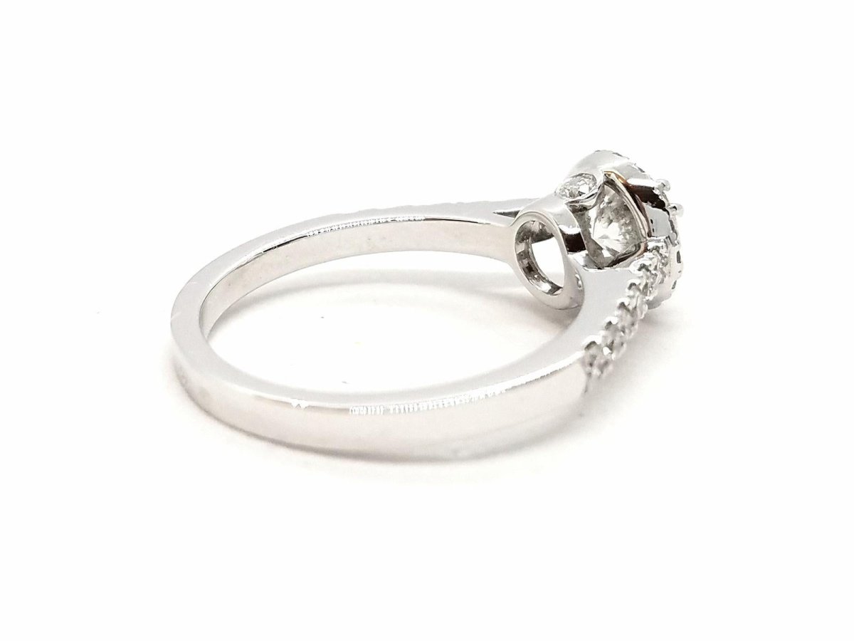 Bague Solitaire Or blanc Diamant - Castafiore