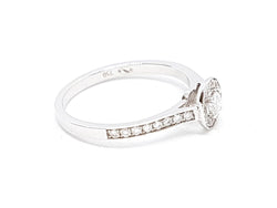 Bague Solitaire Or blanc Diamant - Castafiore