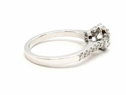 Bague Solitaire Or blanc Diamant - Castafiore