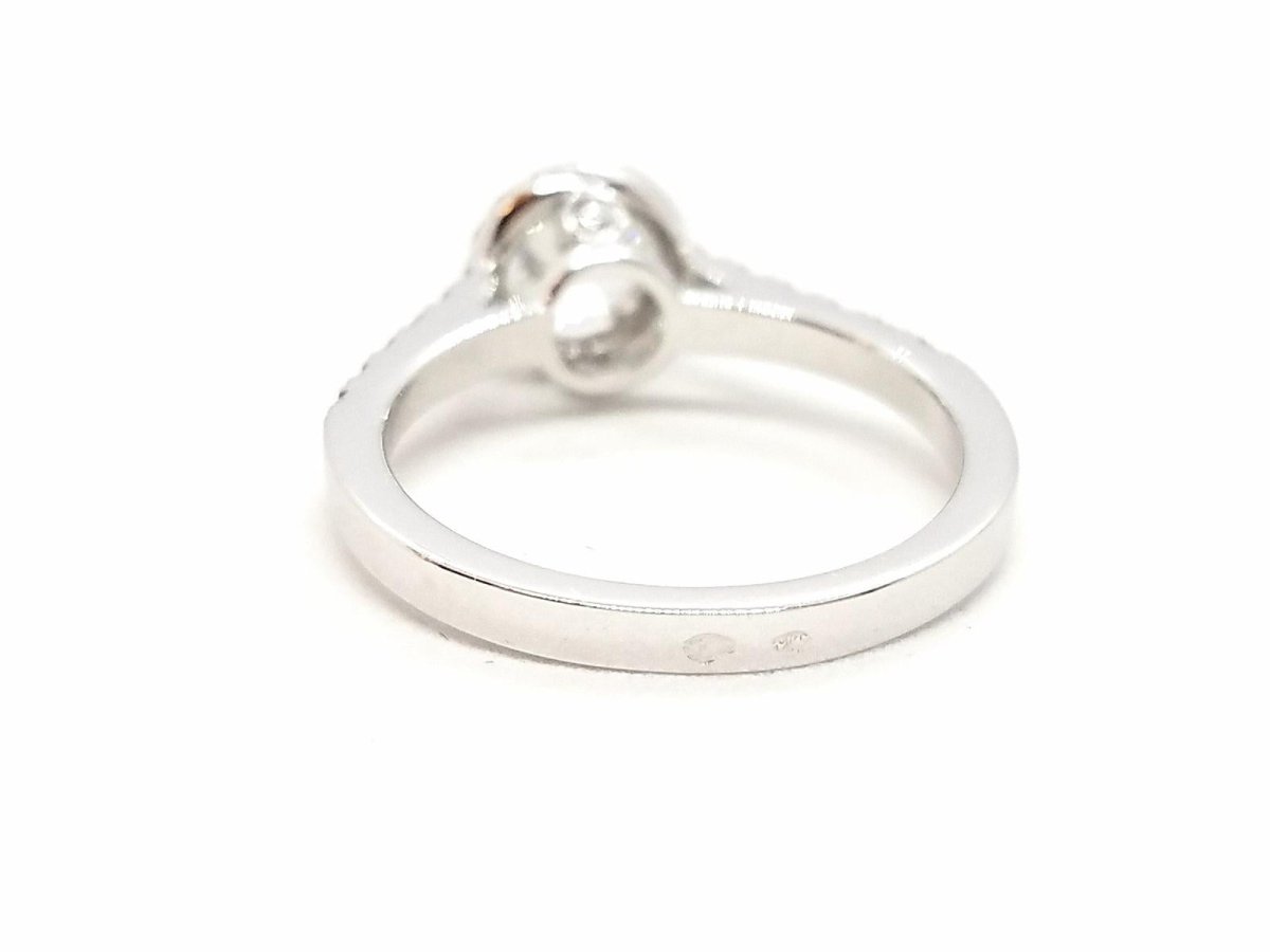 Bague Solitaire Or blanc Diamant - Castafiore