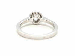 Bague Solitaire Or blanc Diamant - Castafiore