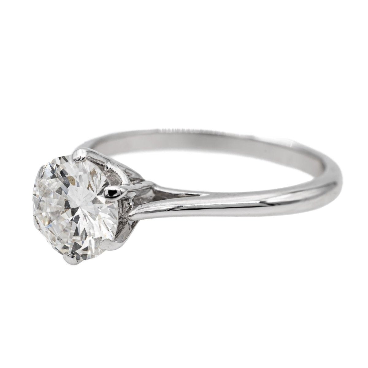 Bague Solitaire Or blanc Diamant - Castafiore