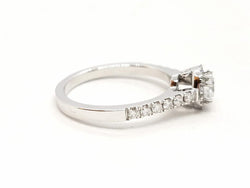 Bague Solitaire Or blanc Diamant - Castafiore