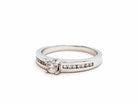 Bague Solitaire Or blanc Diamant - Castafiore