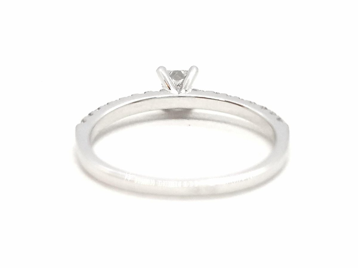 Bague Solitaire Or blanc Diamant - Castafiore