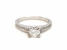 Bague Solitaire Or blanc Diamant - Castafiore