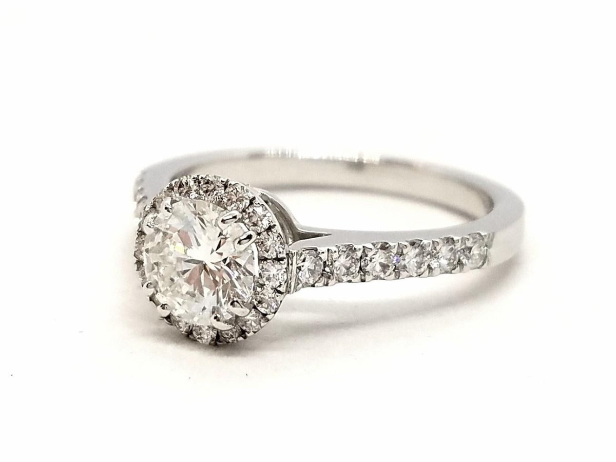 Bague Solitaire Or blanc Diamant - Castafiore