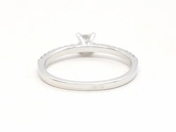 Bague Solitaire Or blanc Diamant - Castafiore