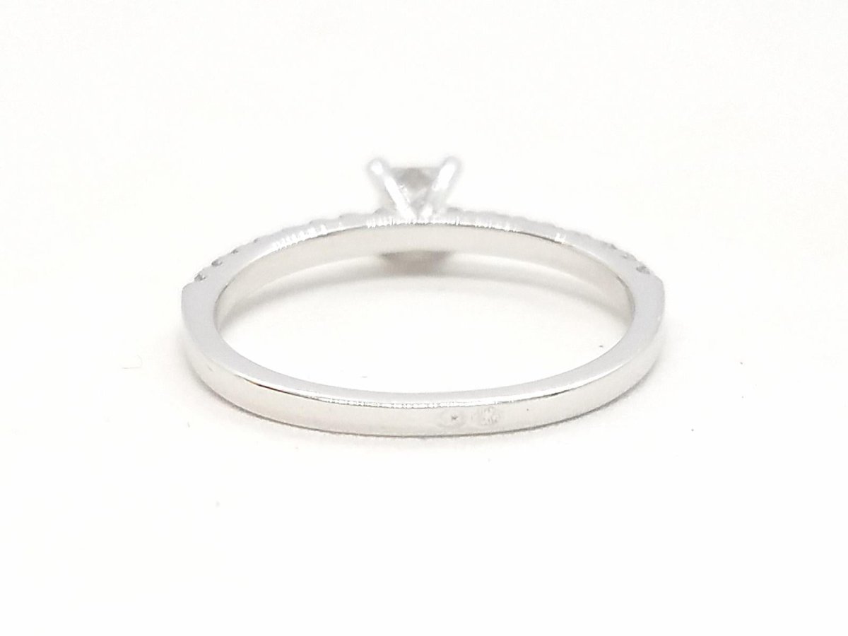Bague Solitaire Or blanc Diamant - Castafiore
