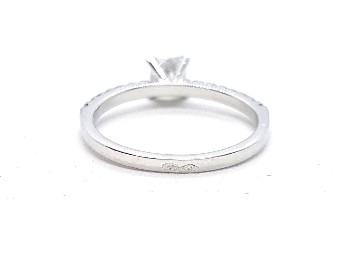Bague Solitaire Or blanc Diamant - Castafiore