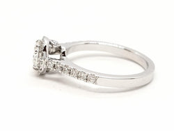 Bague Solitaire Or blanc Diamant - Castafiore