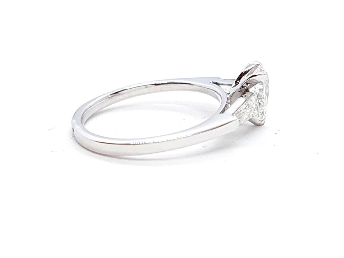 Bague Solitaire Or blanc Diamant - Castafiore