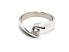 Bague Solitaire Or blanc Diamant - Castafiore