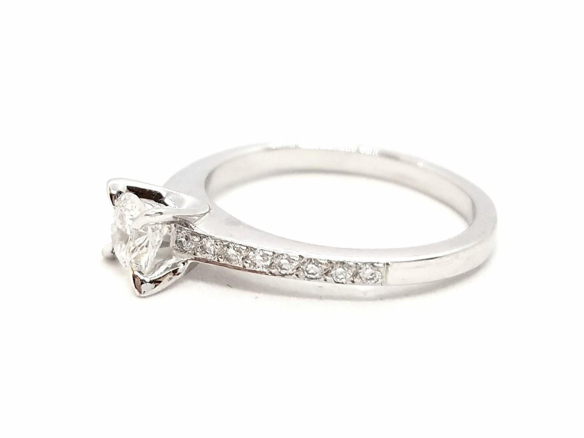 Bague Solitaire Or blanc Diamant - Castafiore