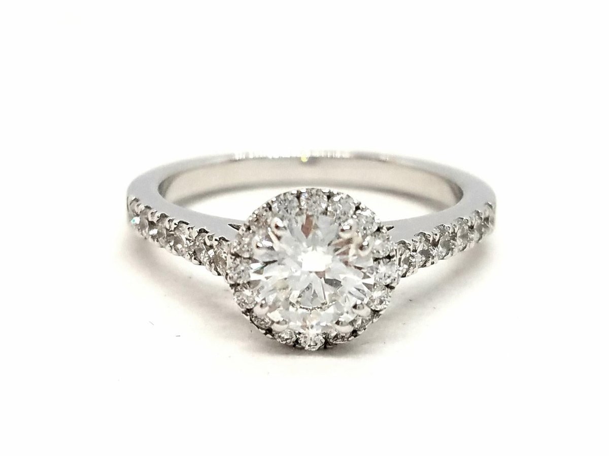 Bague Solitaire Or blanc Diamant - Castafiore