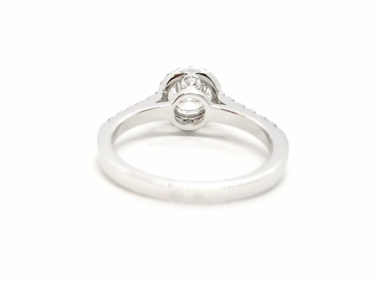 Bague Solitaire Or blanc Diamant - Castafiore
