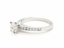 Bague Solitaire Or blanc Diamant - Castafiore