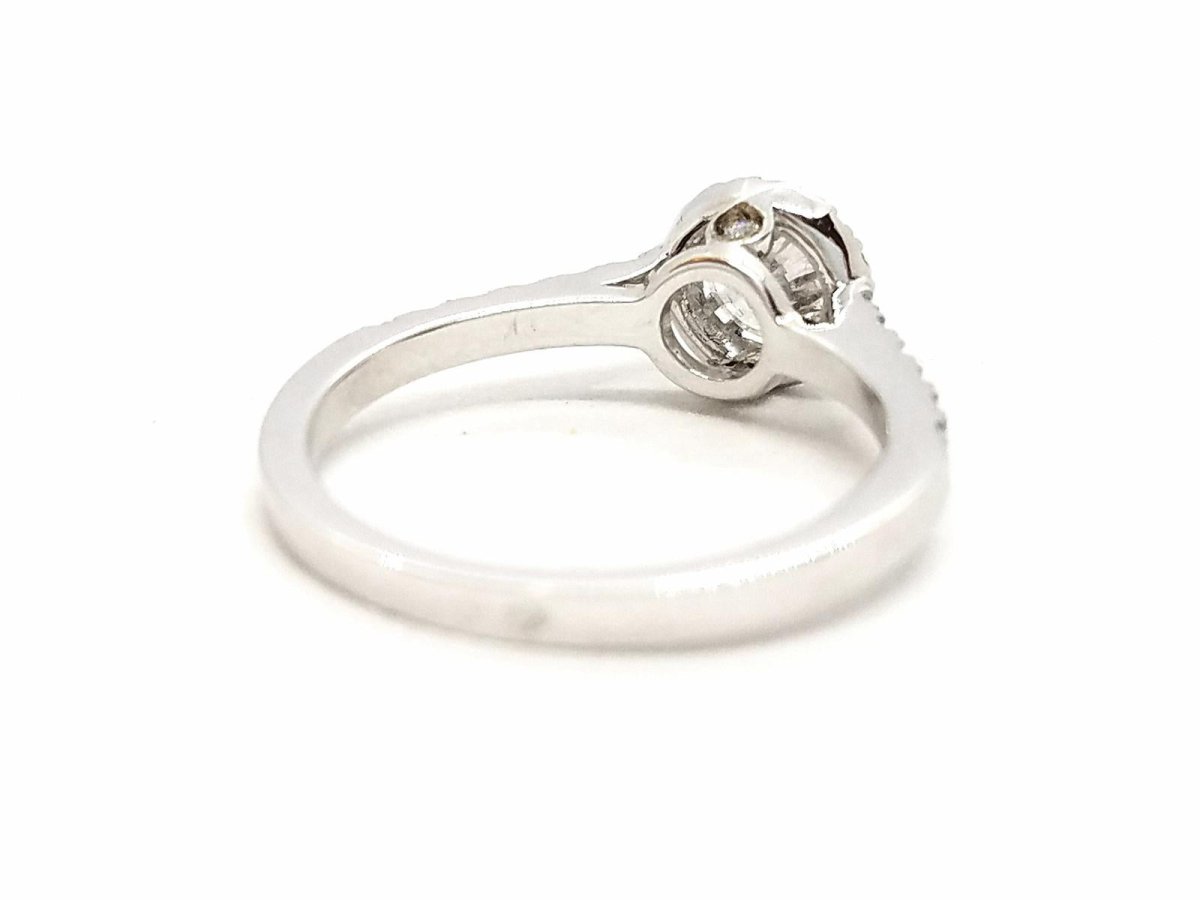 Bague Solitaire Or blanc Diamant - Castafiore