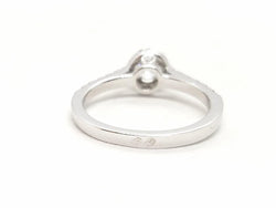 Bague Solitaire Or blanc Diamant - Castafiore