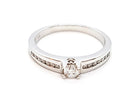 Bague Solitaire Or blanc Diamant - Castafiore