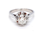 Bague Solitaire Or blanc Diamant - Castafiore