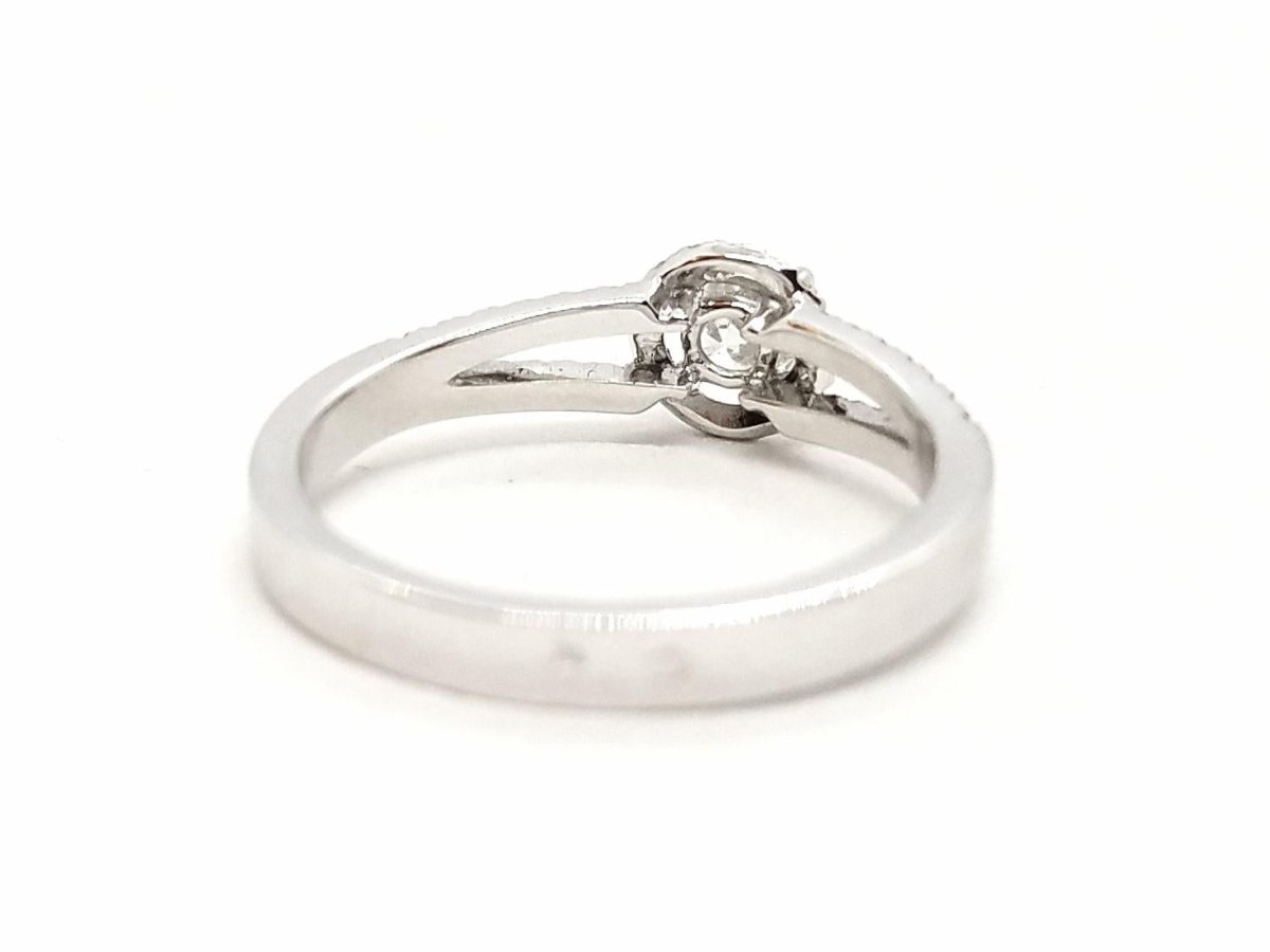 Bague Solitaire Or blanc Diamant - Castafiore