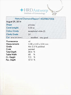 Bague Solitaire Or blanc Diamant - Castafiore