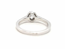 Bague Solitaire Or blanc Diamant - Castafiore