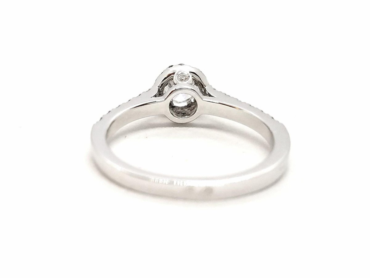 Bague Solitaire Or blanc Diamant - Castafiore