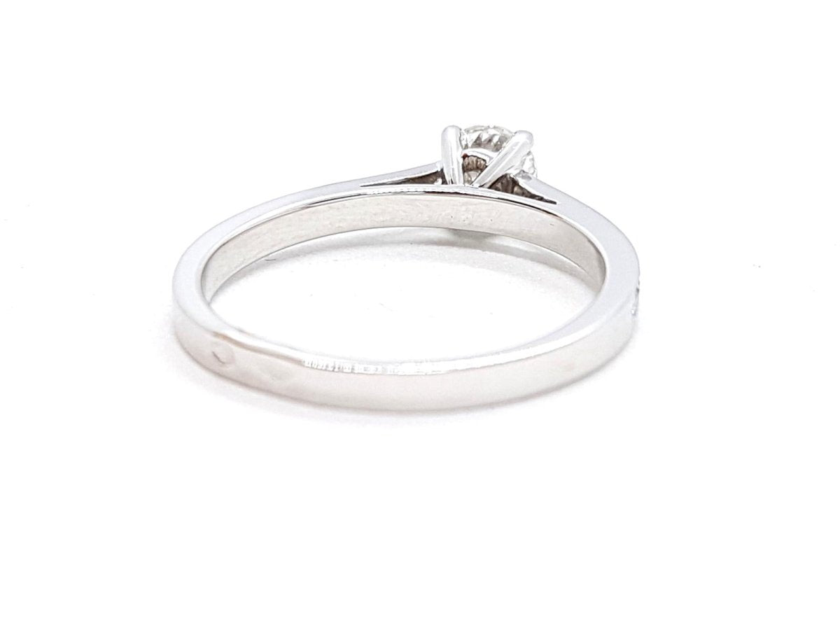 Bague Solitaire Or blanc Diamant - Castafiore