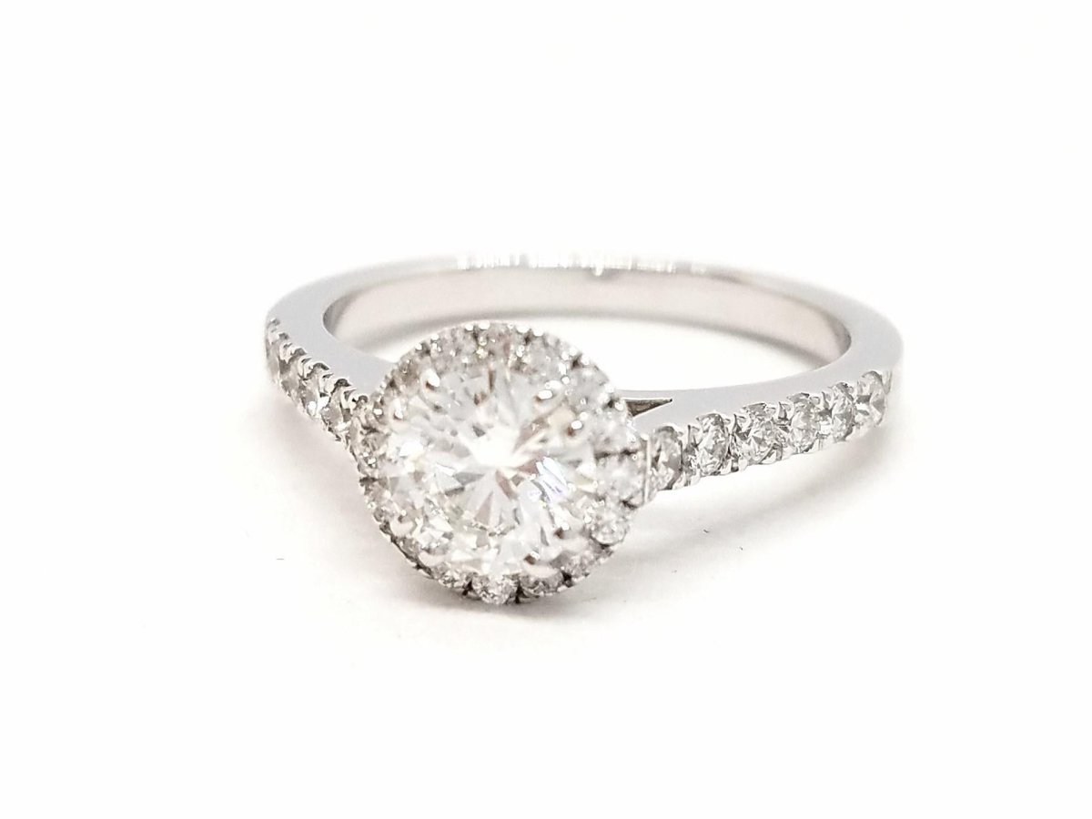 Bague Solitaire Or blanc Diamant - Castafiore