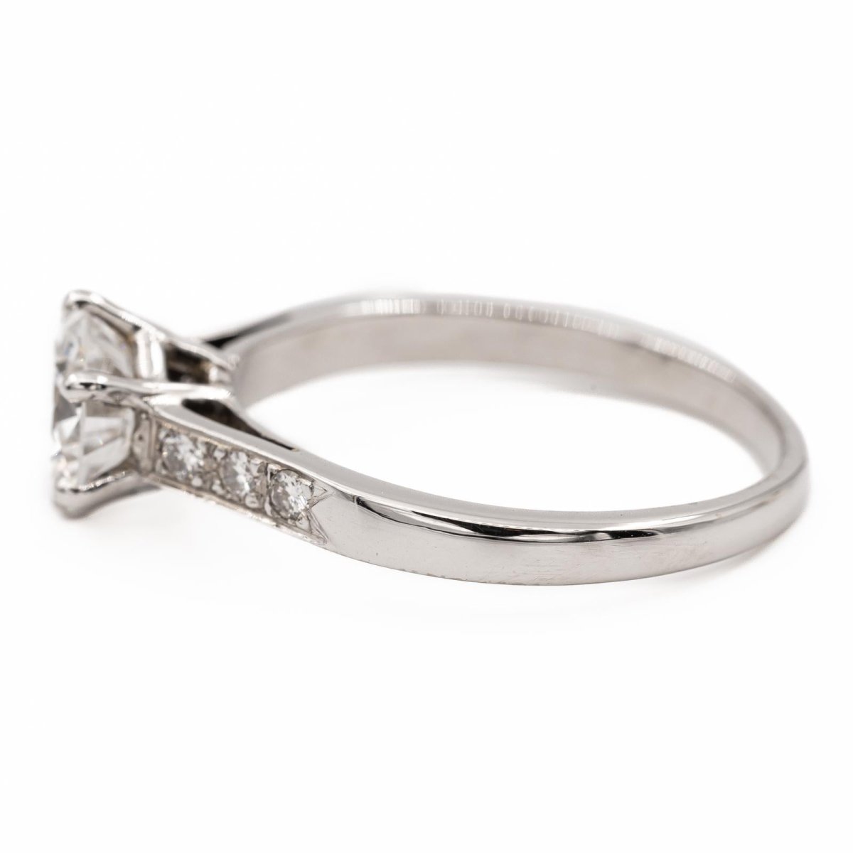 Bague Solitaire Or blanc Diamant - Castafiore