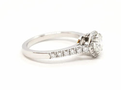 Bague Solitaire Or blanc Diamant - Castafiore