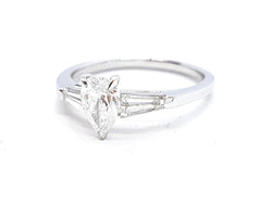 Bague Solitaire Or blanc Diamant - Castafiore