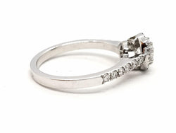 Bague Solitaire Or blanc Diamant - Castafiore