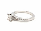 Bague Solitaire Or blanc Diamant - Castafiore