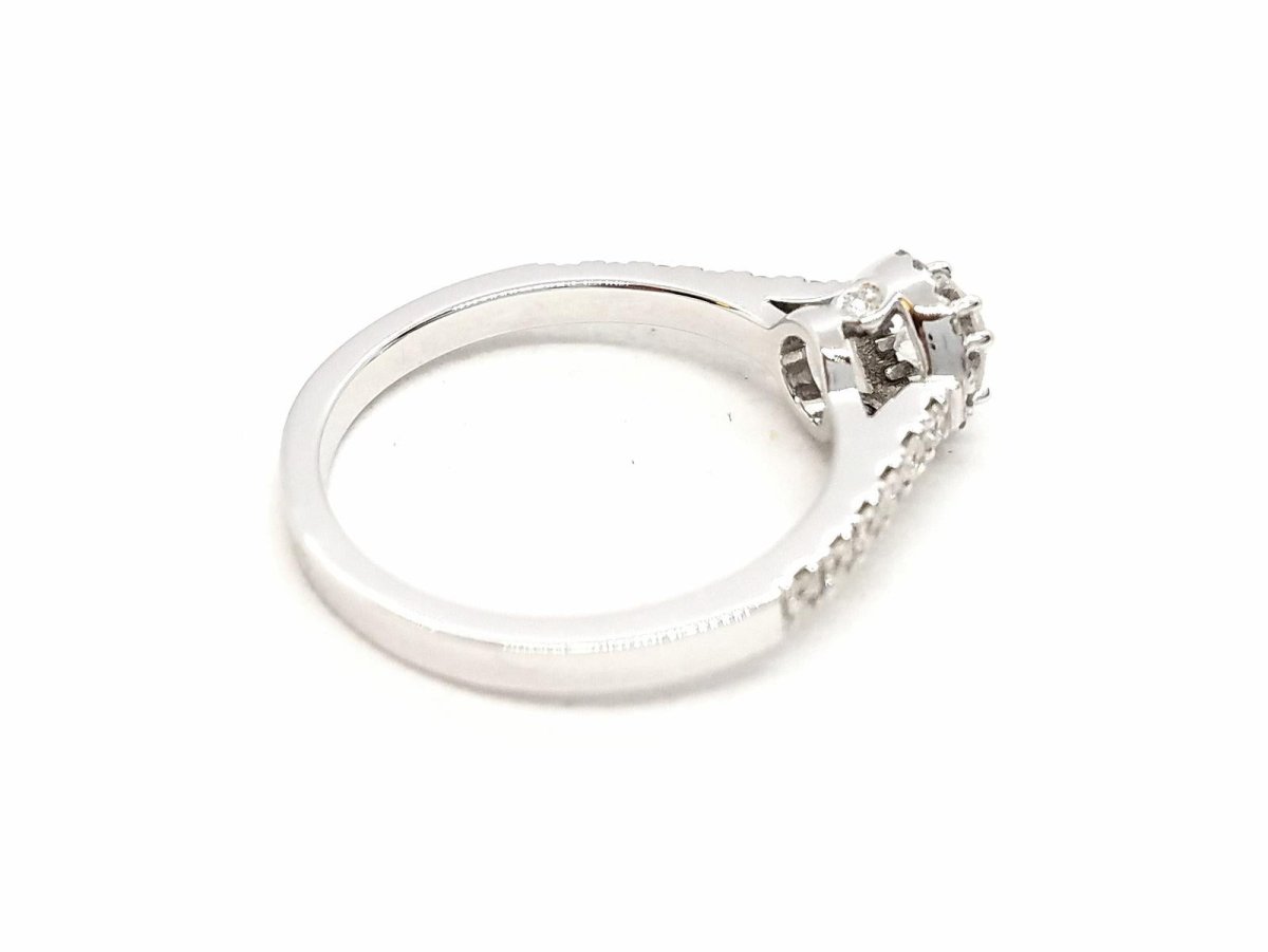 Bague Solitaire Or blanc Diamant - Castafiore