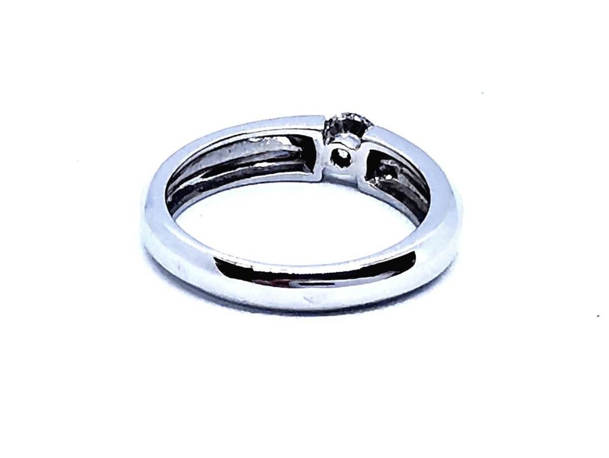 Bague Solitaire Or blanc Diamant - Castafiore