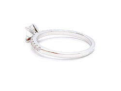 Bague Solitaire Or blanc Diamant - Castafiore