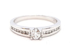 Bague Solitaire Or blanc Diamant - Castafiore