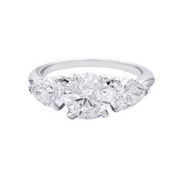 Bague Solitaire or blanc et diamant - Castafiore